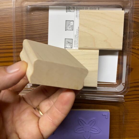 Stampin’ Up! “Polka Dot Punches” Rubber Stamp Kit UNUSED - Picture 7 of 10